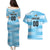 Custom Rugby Argentina Couples Matching Puletasi and Hawaiian Shirt Pumitas Go Champions
