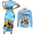 Custom Rugby Argentina Couples Matching Short Sleeve Bodycon Dress and Long Sleeve Button Shirt Pumitas Go Champions
