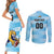 Custom Rugby Argentina Couples Matching Short Sleeve Bodycon Dress and Long Sleeve Button Shirt Pumitas Go Champions