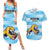 Custom Rugby Argentina Couples Matching Summer Maxi Dress and Hawaiian Shirt Pumitas Go Champions