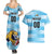 Custom Rugby Argentina Couples Matching Summer Maxi Dress and Hawaiian Shirt Pumitas Go Champions