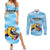 Custom Rugby Argentina Couples Matching Summer Maxi Dress and Long Sleeve Button Shirt Pumitas Go Champions