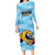 Custom Rugby Argentina Family Matching Long Sleeve Bodycon Dress and Hawaiian Shirt Pumitas Go Champions