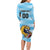 Custom Rugby Argentina Family Matching Long Sleeve Bodycon Dress and Hawaiian Shirt Pumitas Go Champions