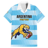 Custom Rugby Argentina Family Matching Mermaid Dress and Hawaiian Shirt Pumitas Go Champions