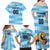 Custom Rugby Argentina Family Matching Off Shoulder Maxi Dress and Hawaiian Shirt Pumitas Go Champions