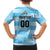 Custom Rugby Argentina Family Matching Off Shoulder Short Dress and Hawaiian Shirt Pumitas Go Champions