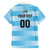 Custom Rugby Argentina Family Matching Off Shoulder Short Dress and Hawaiian Shirt Pumitas Go Champions