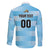 Custom Rugby Argentina Family Matching Off Shoulder Short Dress and Hawaiian Shirt Pumitas Go Champions