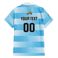 Custom Rugby Argentina Family Matching Puletasi and Hawaiian Shirt Pumitas Go Champions