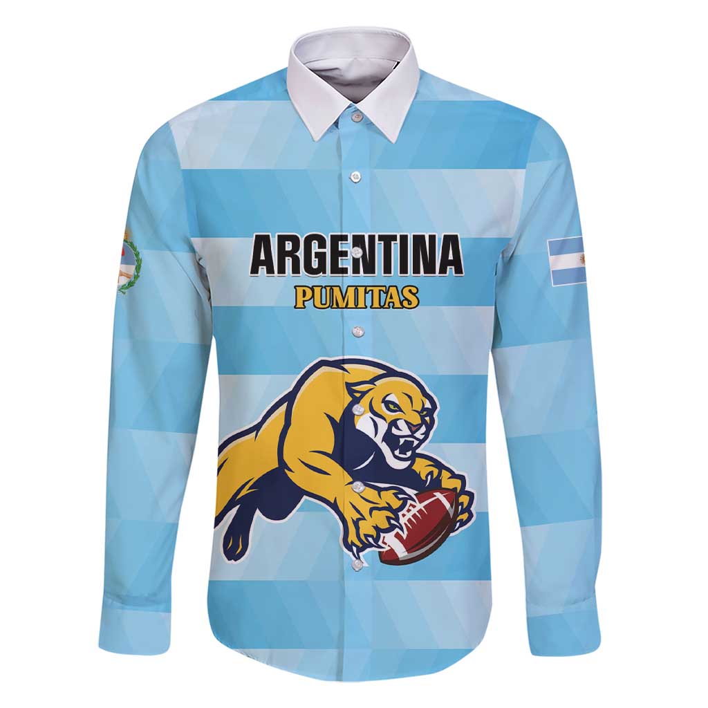 Custom Rugby Argentina Family Matching Short Sleeve Bodycon Dress and Hawaiian Shirt Pumitas Go Champions