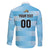Custom Rugby Argentina Family Matching Short Sleeve Bodycon Dress and Hawaiian Shirt Pumitas Go Champions