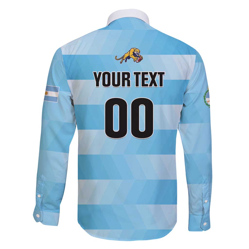 Custom Rugby Argentina Family Matching Summer Maxi Dress and Hawaiian Shirt Pumitas Go Champions