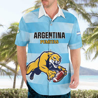 Custom Rugby Argentina Hawaiian Shirt Pumitas Go Champions
