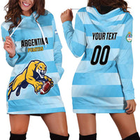 Custom Rugby Argentina Hoodie Dress Pumitas Go Champions