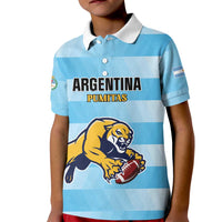 Custom Rugby Argentina Kid Polo Shirt Pumitas Go Champions