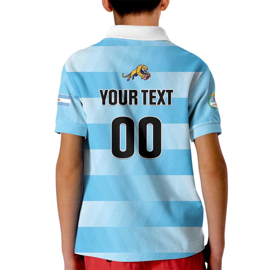 Custom Rugby Argentina Kid Polo Shirt Pumitas Go Champions