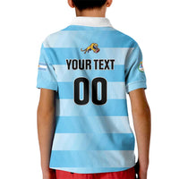 Custom Rugby Argentina Kid Polo Shirt Pumitas Go Champions
