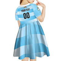 Custom Rugby Argentina Kid Short Sleeve Dress Pumitas Go Champions