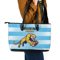 Rugby Argentina Leather Tote Bag Pumitas Go Champions