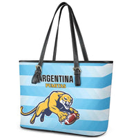 Rugby Argentina Leather Tote Bag Pumitas Go Champions