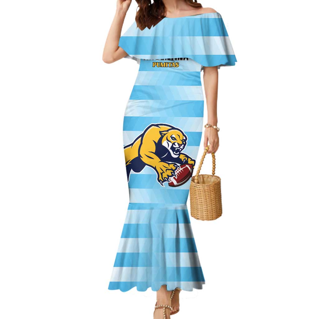 Custom Rugby Argentina Mermaid Dress Pumitas Go Champions
