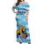 Custom Rugby Argentina Off Shoulder Maxi Dress Pumitas Go Champions