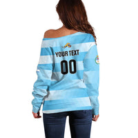 Custom Rugby Argentina Off Shoulder Sweater Pumitas Go Champions