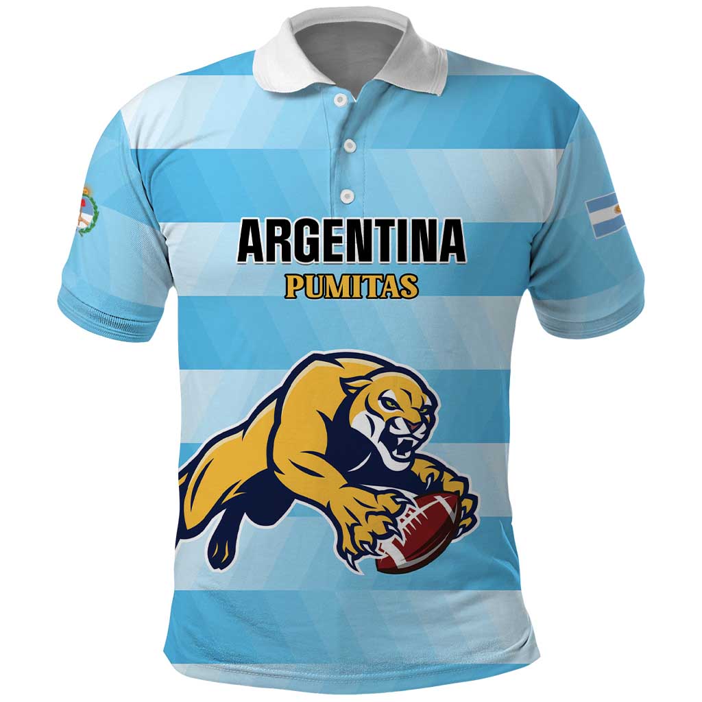 Custom Rugby Argentina Polo Shirt Pumitas Go Champions