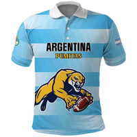 Custom Rugby Argentina Polo Shirt Pumitas Go Champions