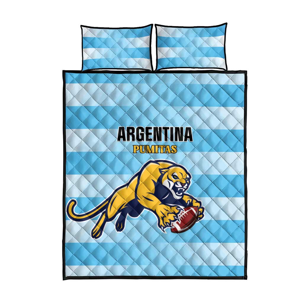 Rugby Argentina Quilt Bed Set Pumitas Go Champions