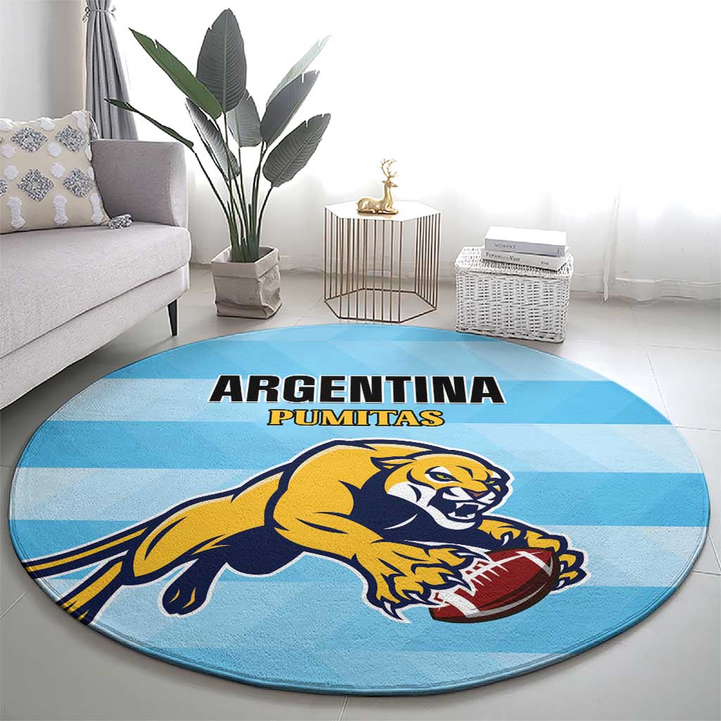 Rugby Argentina Round Carpet Pumitas Go Champions
