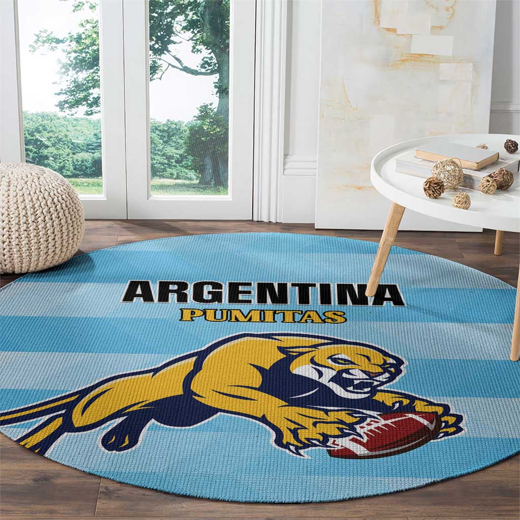 Rugby Argentina Round Carpet Pumitas Go Champions