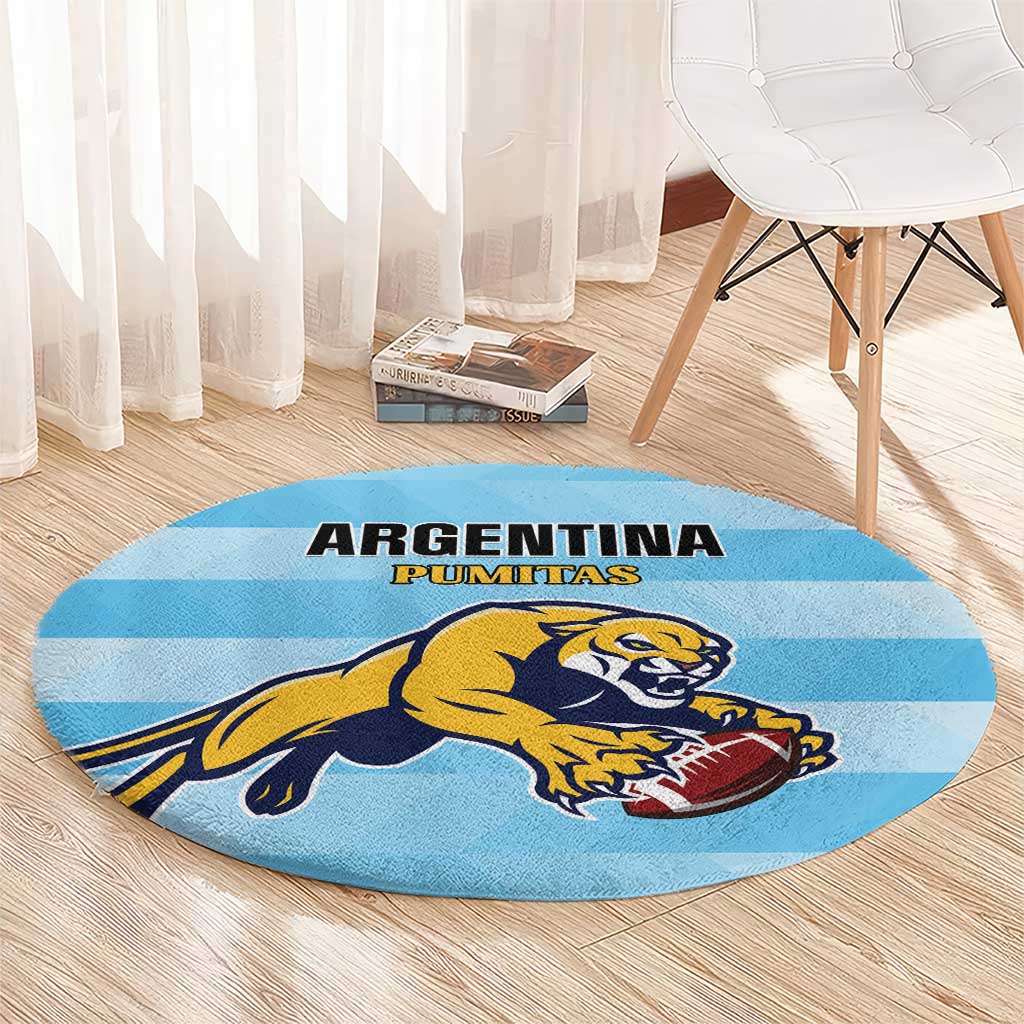 Rugby Argentina Round Carpet Pumitas Go Champions