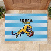 Rugby Argentina Rubber Doormat Pumitas Go Champions