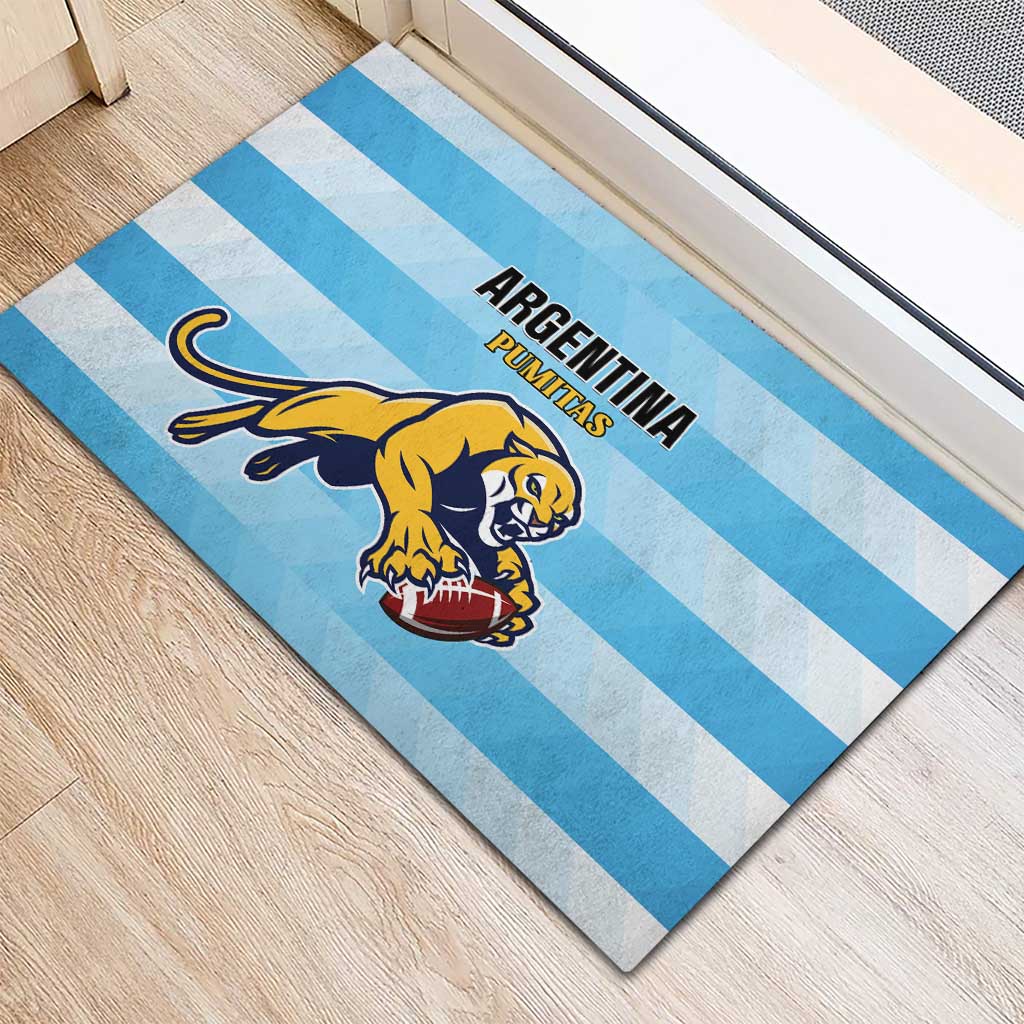 Rugby Argentina Rubber Doormat Pumitas Go Champions