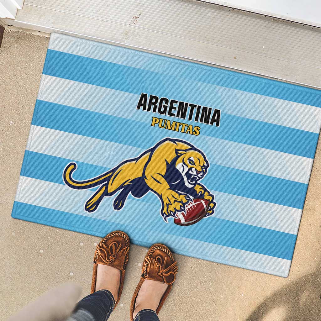 Rugby Argentina Rubber Doormat Pumitas Go Champions