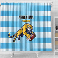 Rugby Argentina Shower Curtain Pumitas Go Champions