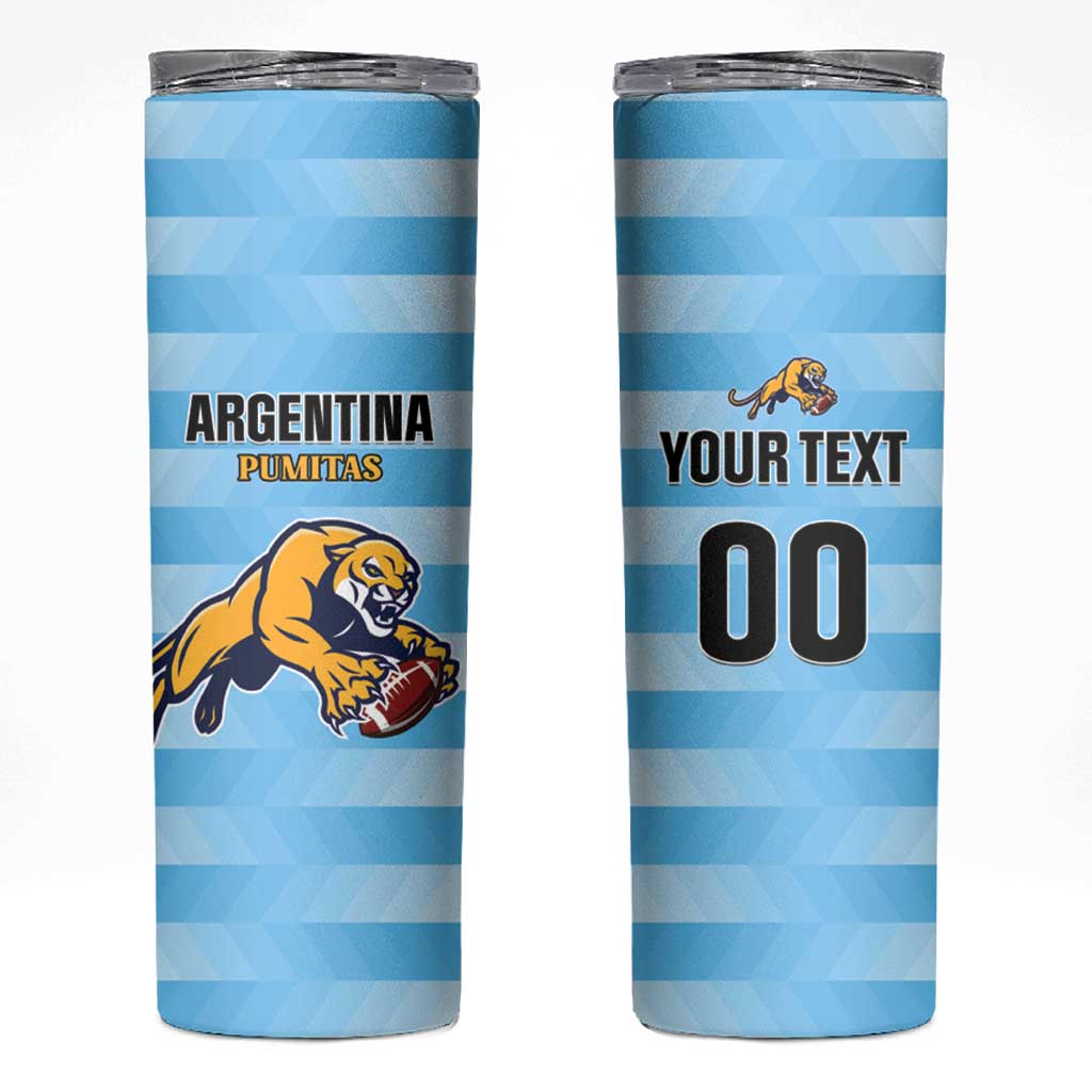Custom Rugby Argentina Skinny Tumbler Pumitas Go Champions
