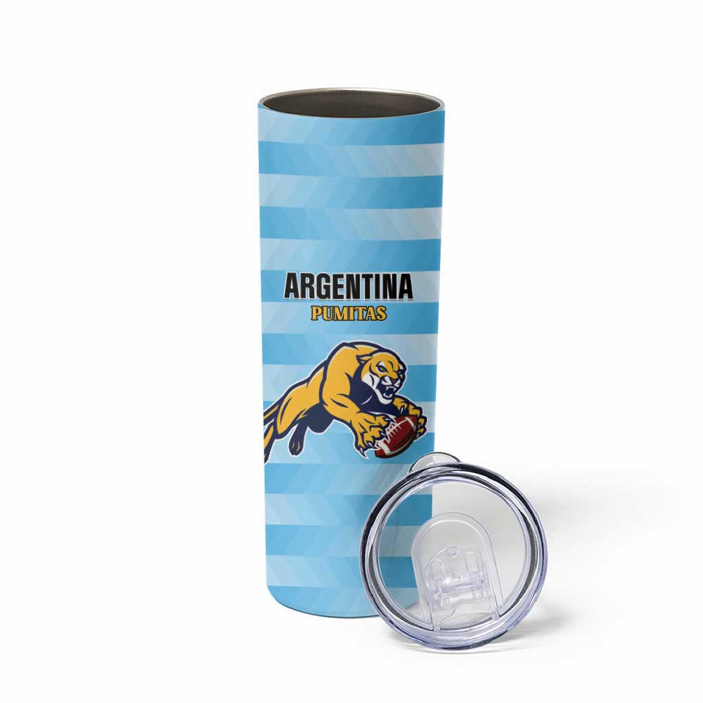 Custom Rugby Argentina Skinny Tumbler Pumitas Go Champions