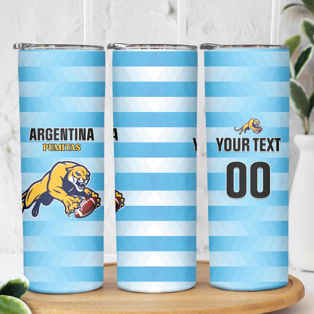 Custom Rugby Argentina Skinny Tumbler Pumitas Go Champions