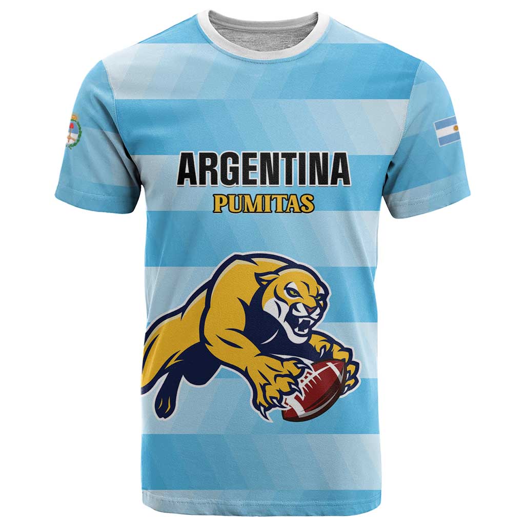 Custom Rugby Argentina T Shirt Pumitas Go Champions