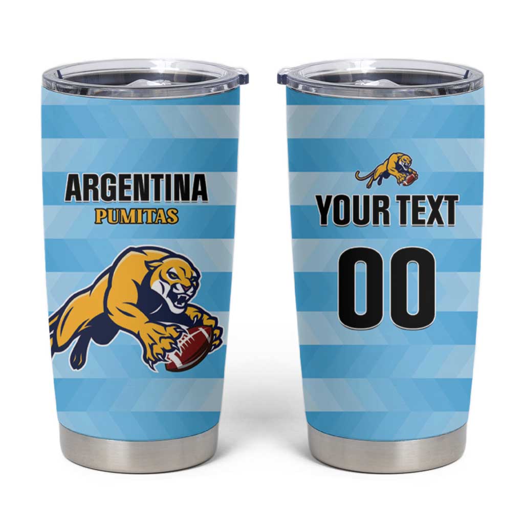Custom Rugby Argentina Tumbler Cup Pumitas Go Champions