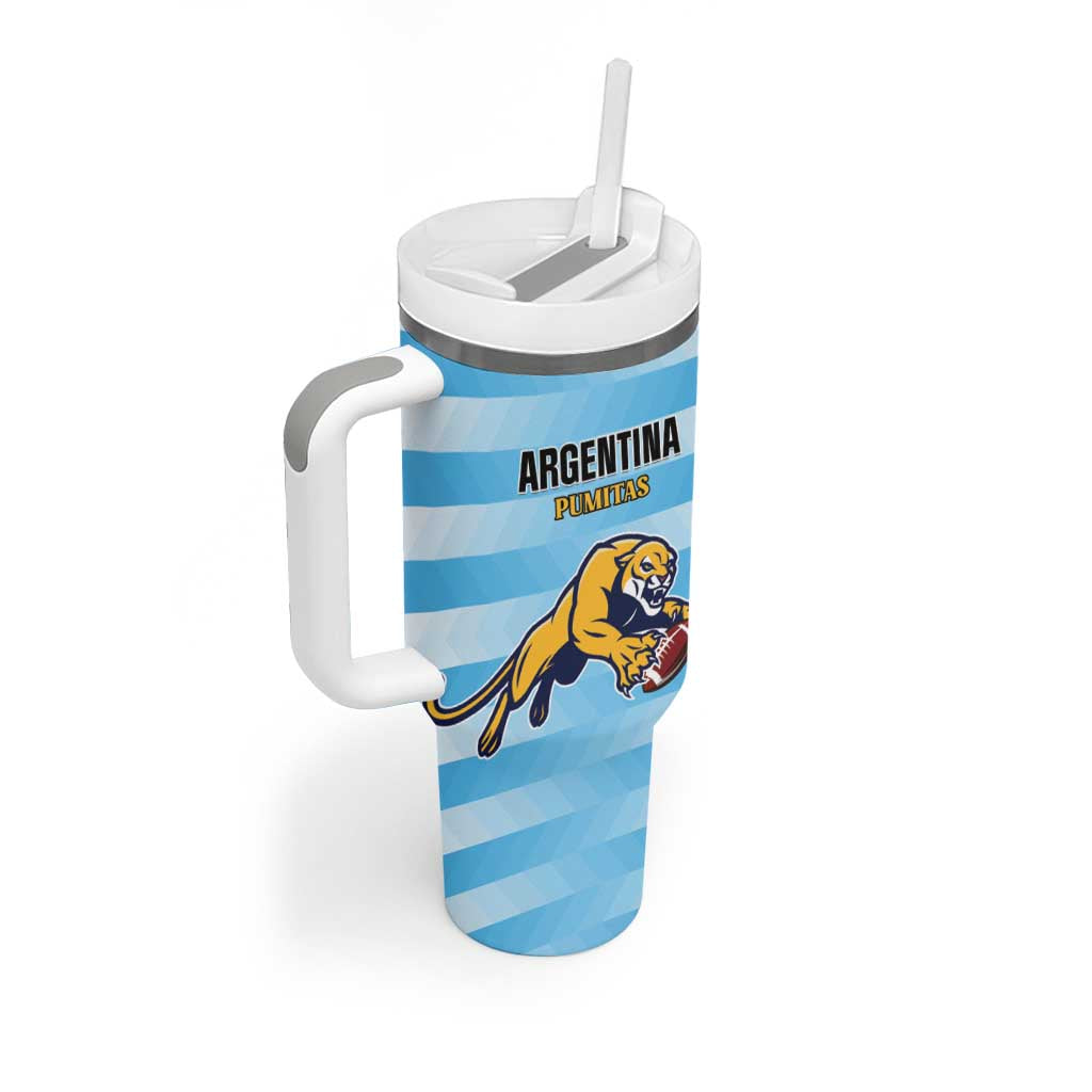 Custom Rugby Argentina Tumbler With Handle Pumitas Go Champions