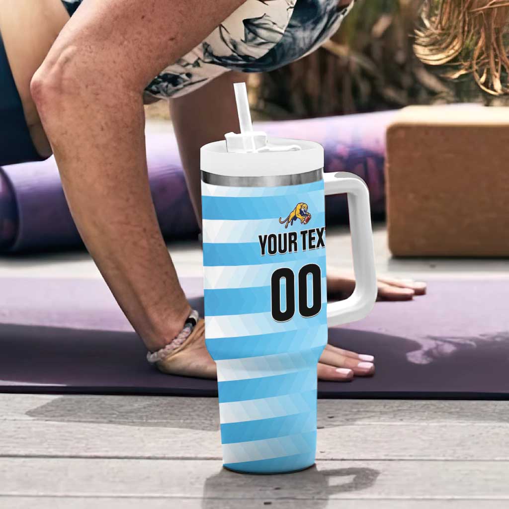 Custom Rugby Argentina Tumbler With Handle Pumitas Go Champions