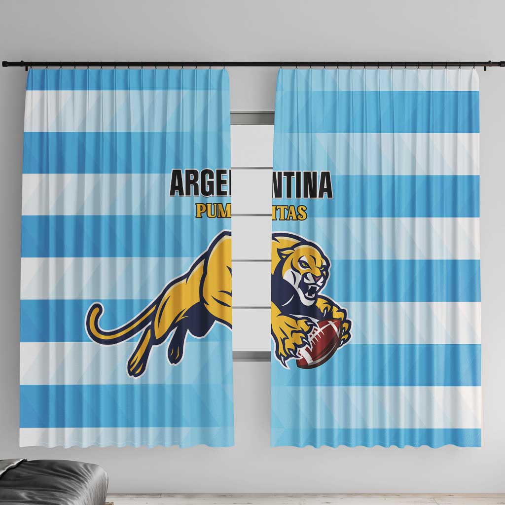Rugby Argentina Window Curtain Pumitas Go Champions