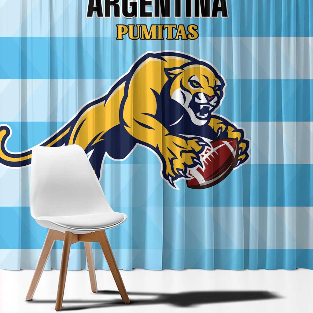 Rugby Argentina Window Curtain Pumitas Go Champions