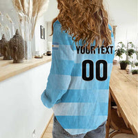 Custom Rugby Argentina Women Casual Shirt Pumitas Go Champions