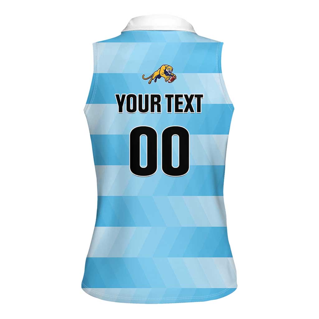 Custom Rugby Argentina Women Sleeveless Polo Shirt Pumitas Go Champions