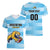 Custom Rugby Argentina Women V-Neck T-Shirt Pumitas Go Champions